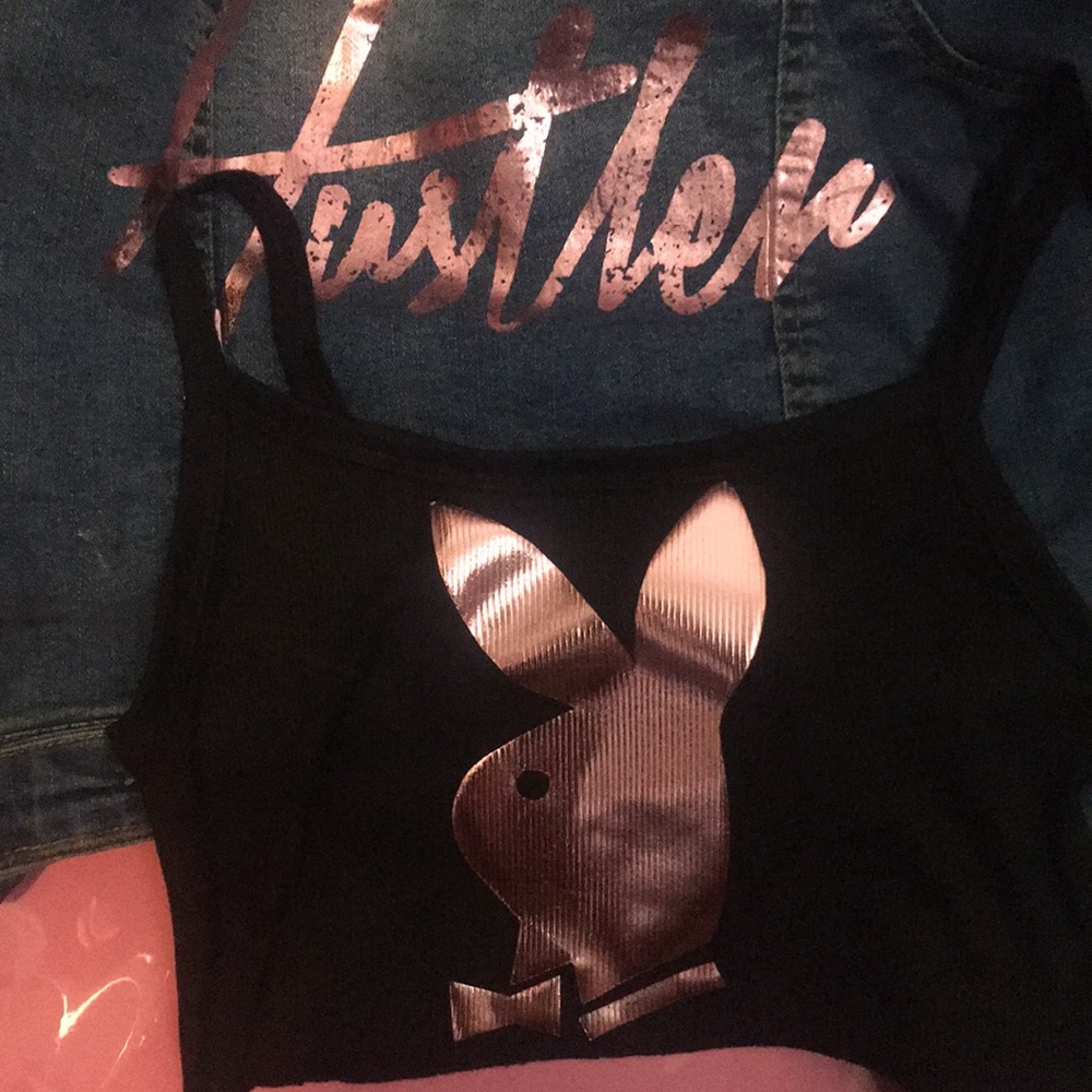 Playboy bunny crop tank